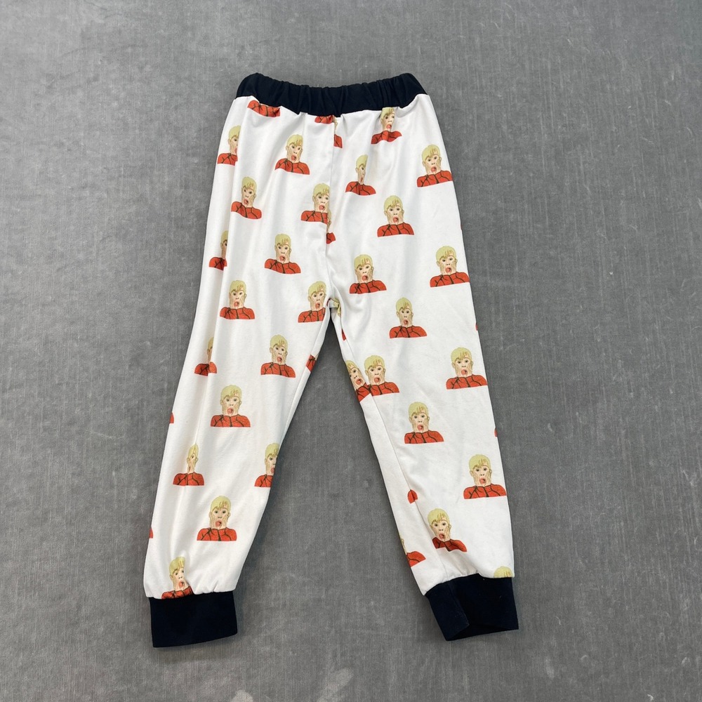 Home Alone Kevin McCallister Kids Size 6 White Graphic Pajama Pants